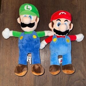 Super Mario & Luigi Plush Dolls Set Nintendo Stuffed Characters